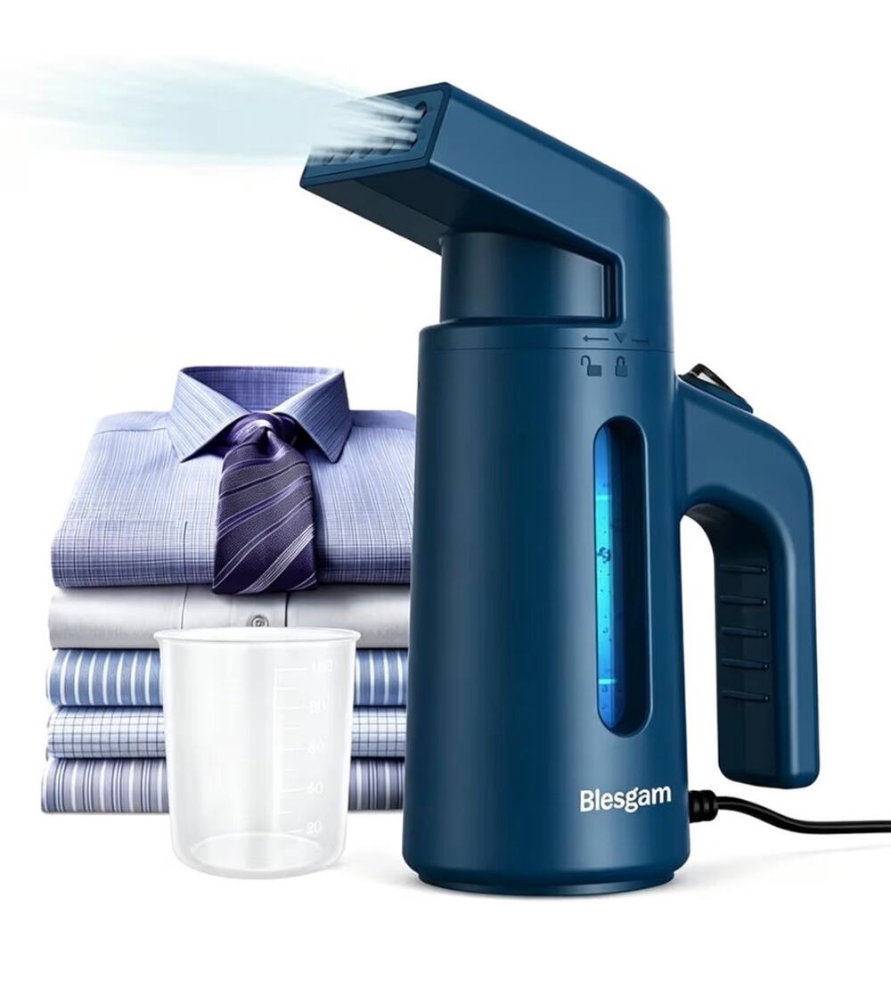 Blesgam Steamer for Clothes 700W, Double Row Steam Clothes garment ironing heat